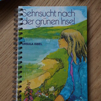 Upcycling - Notizbuch - Sehnsucht nach der grünen Insel