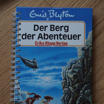 Upcycling - Notizbuch - Der Berg der Abenteuer