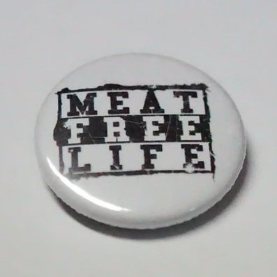 Button "Meat free life"