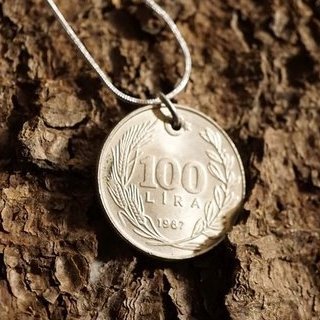 Amulett aus Münze - Türki - 100 Lira
