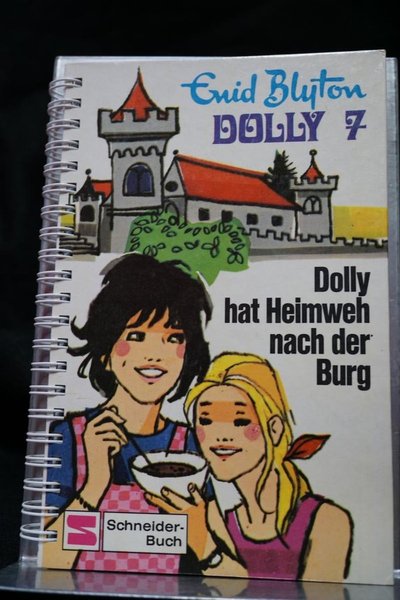 Upcycling - Notizbuch - Dolly - Dolly hat Heimweh