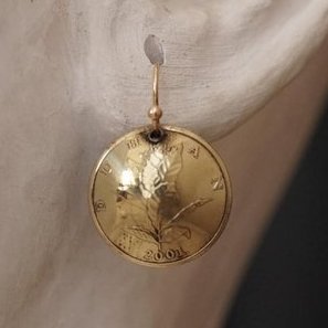Ohrringe aus Münzen - Kroatien 10 Lipa