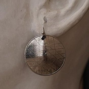Ohrringe aus Münzen - Niederlande 2,5 Gulden