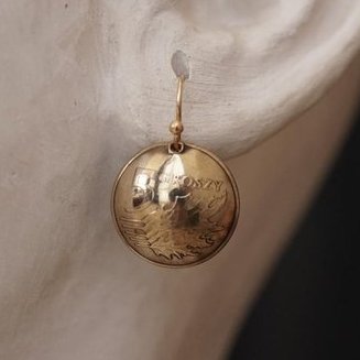 Ohrringe aus Münzen - Polen 5 Groszy
