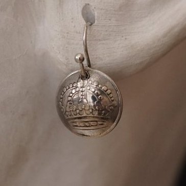 Ohrringe aus Münzen - Schweden 10 Öre Krone