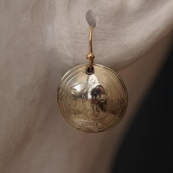 Ohrringe aus Münzen - Türkei 10 Kurus